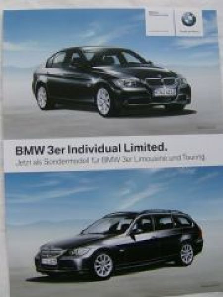 BMW 3er Limousine E90 Touring E91 Individual Limited Paket