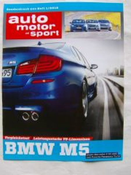 ams 1/2012 BMW M5 F10 vs. E63 AMG BR212 vs. Porsche Panamera Tur