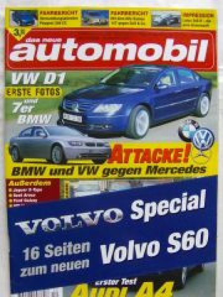 das neue autmobil 12/2000 Volvo S60 Special,VW D1,Corsa C,Lexus