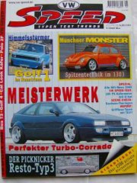 VW Speed 5/2000 Corrado, Typ3, VW 1303 Revanche,T3 WBX 6