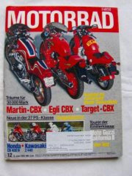 Motorrad 12 19 Martin Cbx Vs Egli Ebx Vs Target Cbx Autoliteratur Hopel