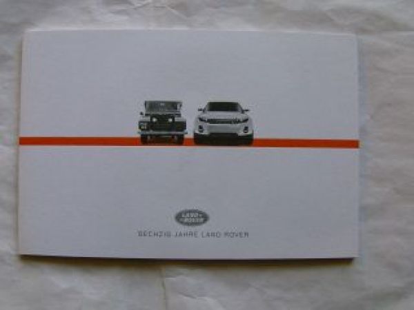 60 Jahre Landrover Defender Freelander Range Rover Evoque