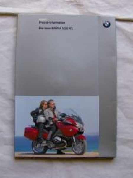 BMW R1200 RT Pressemappe Dezember 2004 +CD Fotos Text