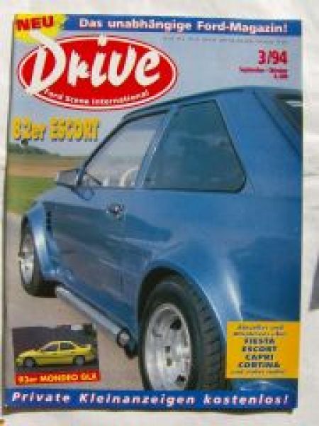 Ford Scene International Drive 3/1994 Mondeo GLX,Capri II,17 M P