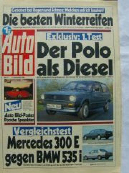 Auto Bild 47/1986 BMW 535i Katalysator E28 vs. 300E W124,Polo Di