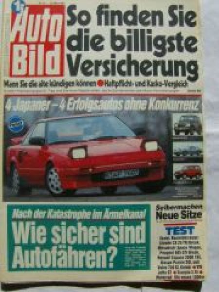 Auto Bild 12/1987 Suzuki SJ413, Mazda RX-7, Pajero,Toyota MR2