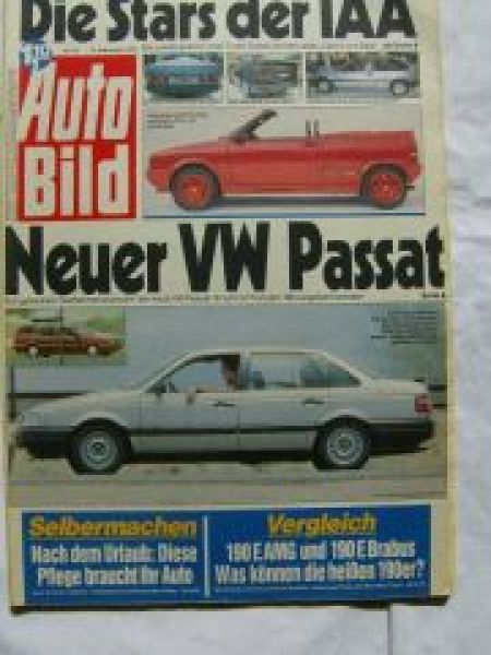 Auto Bild 38/1987 190E AMG W201,190E Brabus,Renault 5 GTE