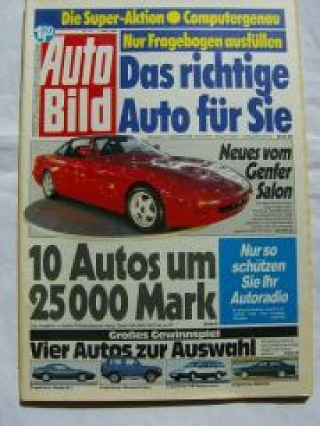 Auto Bild 10/1988 Irmscher Opel GT,Toyota Supra 3.0i Turbo, BMW