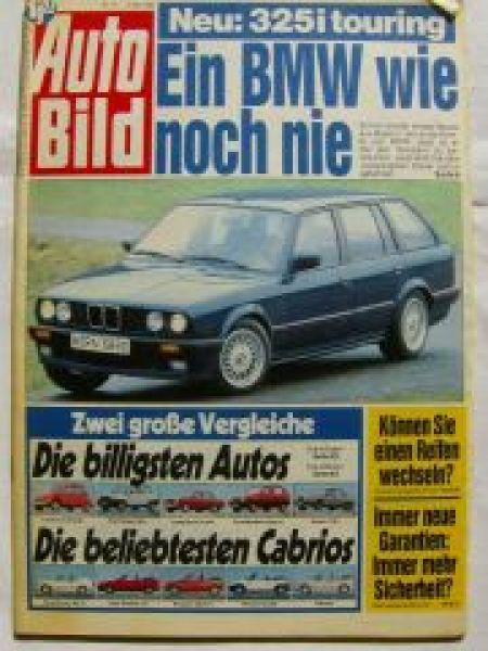 Auto Bild 14/1988 BMW 325i Touring E30,2CV Club, Panda 750L, Lad