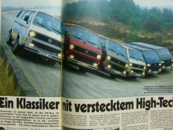 Auto Bild 17/1988 Passat 35i vs. Mercedes 190 W201,Skoda 105 LS