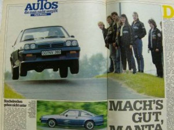 Auto Bild 28/1988  Opel Manta GSi Kat, Misubishi Space Wagon,Sta