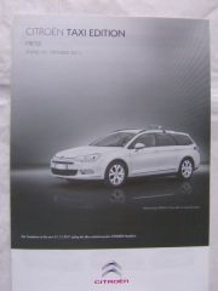 Citroen TAXI Edition Oktober 2011 C4 C5 Jumpy NEU