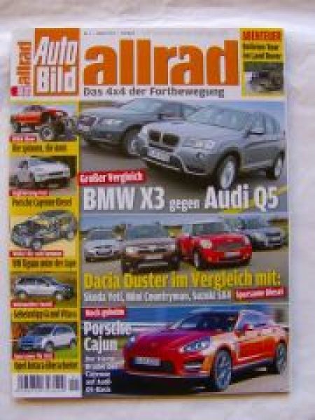 Auto Bild allrad 1/2011 Porsche Cayenne Diesel, SEMA,Grand Vitar