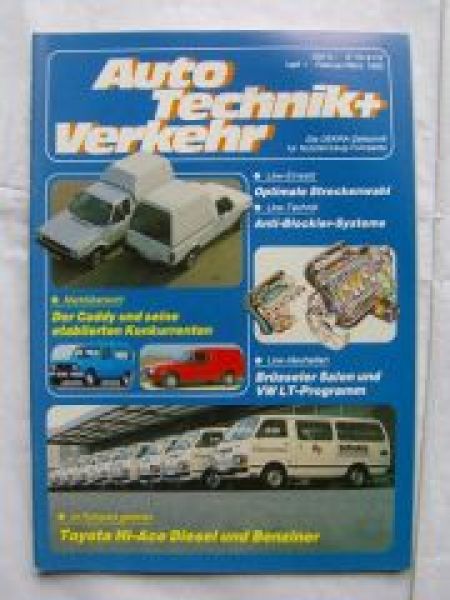 Auto Technik + Verkehr 1/1983 Toyota Hi-Ace Diesel Benziner