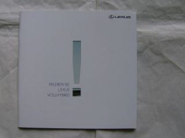 Lexus Vollhybrid Technologie CT200h November 2011 NEU
