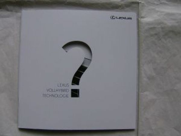 Lexus Vollhybrid Technologie CT200h November 2011 NEU