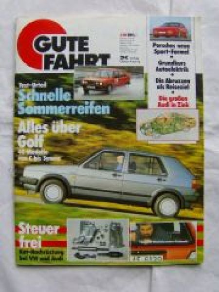 Gute Fahrt 4/1986 Golf II C-Syncro,Typ44, Porsche 944 Turbo Cup