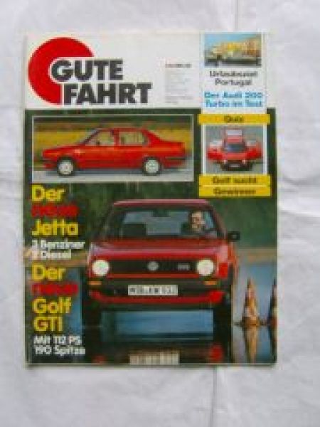 Gute Fahrt 2/1984 Audi 200 Turbo Typ44, Jetta,Golf GTi
