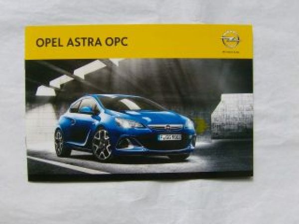 Opel Astra OPC Prospekt Februar 2012 NEU