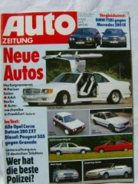 Auto Zeitung 21/1982 BMW 728i E23 vs. 280SE W126,Datsun 280ZXT