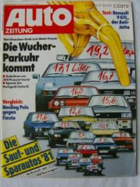 Auto Zeitung 27/1981 Renault 9 GTL,Renault Fuego GTX,Talbot Samb