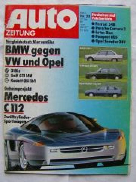 Auto Zeitung 23/1989 BMW 318is E30 vs. Golf GTi 16V vs. Kadett G