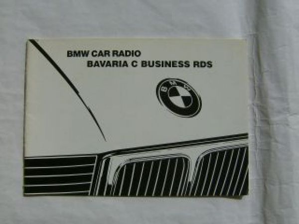 BMW Autoradio Bavaria C Business RDS August 1991 Englisch