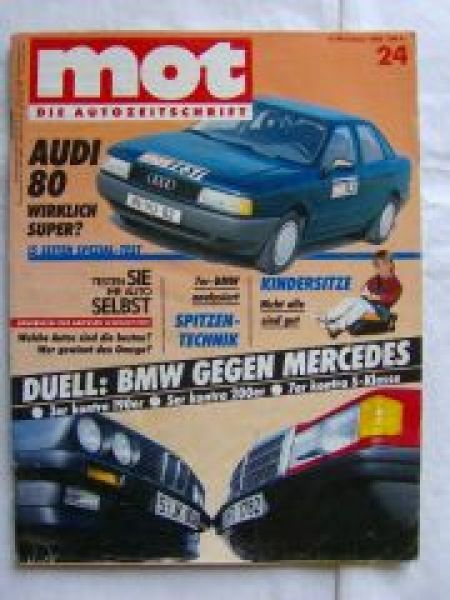 mot 24/1986 E30,W201,E28,E32,W126,Fiat Panda 750L,Volvo  740GL K