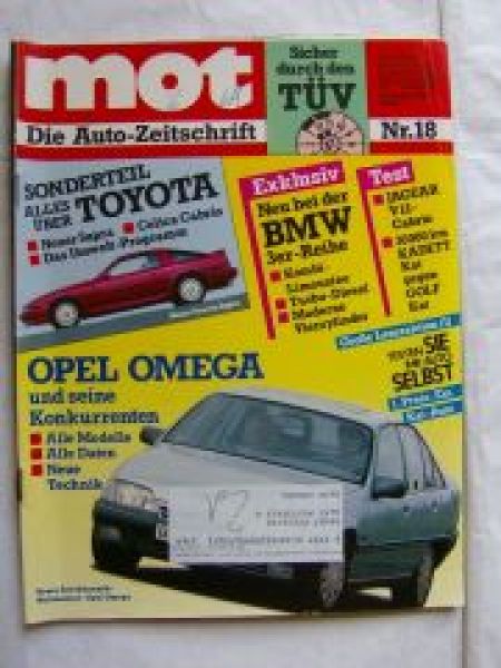 mot 18/1986 Kadett Kat/Golf Kat Dauertest,Renault Rapid,Audi 80