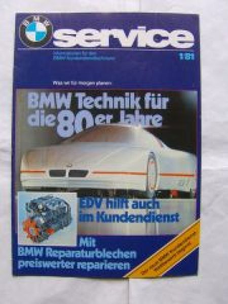 BMW service 1/1981 Abschaltmotor,7er E23