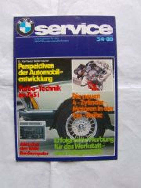 BMW service 3/4-80 BMW 745i E23 Technik,Bordcomputer