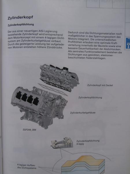 Audi RS 6 Typ 4B Karosserie Motor & Getriebe,Fahrwerk Kimaanlage  Juni 2002 SSP nr.244