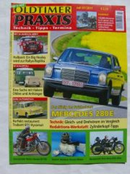 Oldtimer Praxis 7/2011 280E /8,Trabant 601 Hycomat,Honda CB750,N