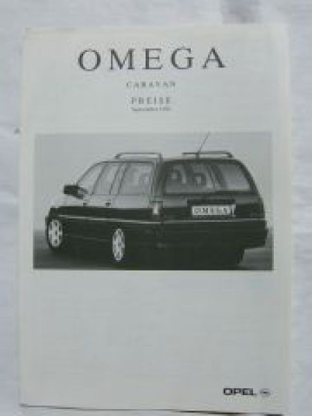Opel Omega A Caravan September 1993