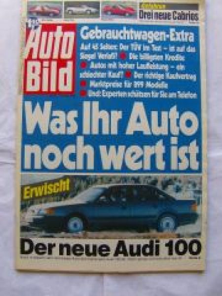 Auto Bild 12/1990 Alfa spider, Lotus Elan, MX-5,VX800,BMW 324td