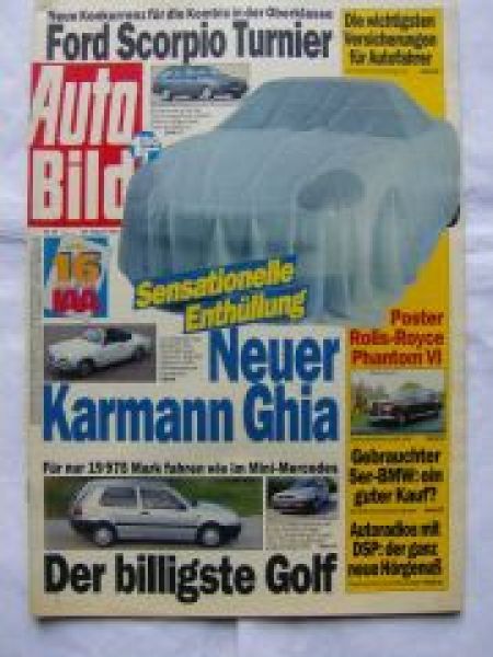 Auto Bild 35/1991 Mazda 121,Rolls Royce Phantom VI,BMW K 75 RT,E