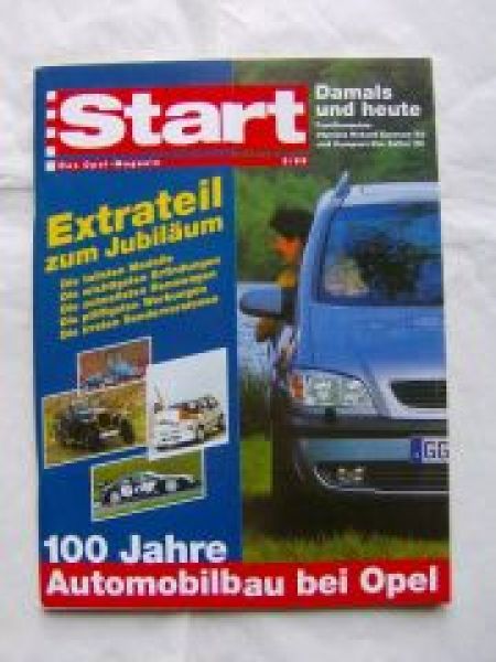 Start Magazin 2/1999 Corsa A,Zafira, Olympia Rekord Caravan,