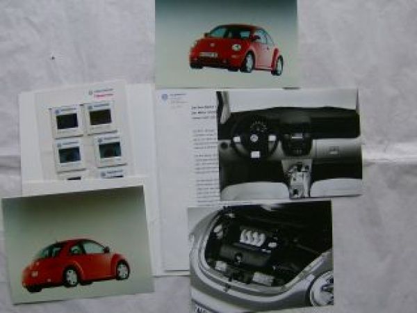 VW New Beetle Pressemappe Januar 1998 Rarität +Fotos +Dias