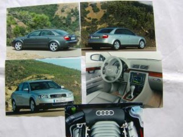 Audi A4 Typ B6 Pressemappe Oktober 2000 +Fotos Rarität
