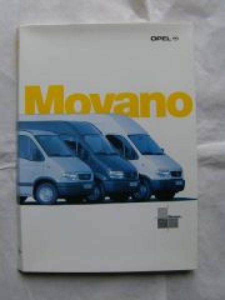 Opel Movano Oktober 1998 Pressemappe +Fotos