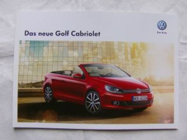 VW Golf6 Cabriolet +Ausstattungspakete Juni 2011