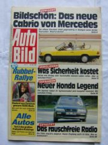 Auto Bild 17/1991 R5 Campus,Clio,Honda Legend,Bimota Tesi, Ascon