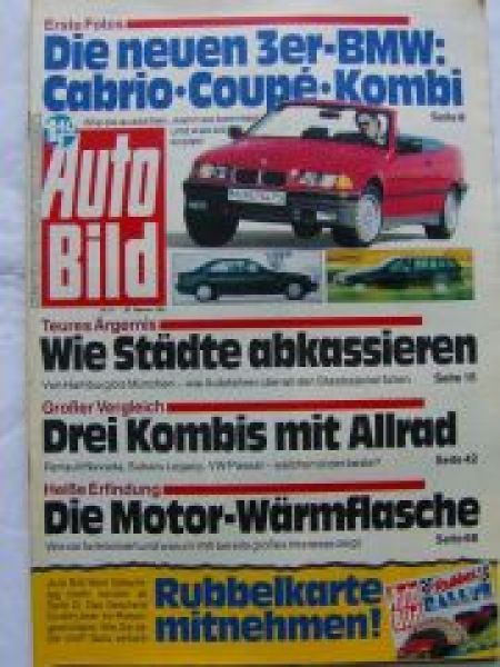Auto bild 9/1991 3er Reihe E36,Renault Nevada,Legacy,Passat Vari