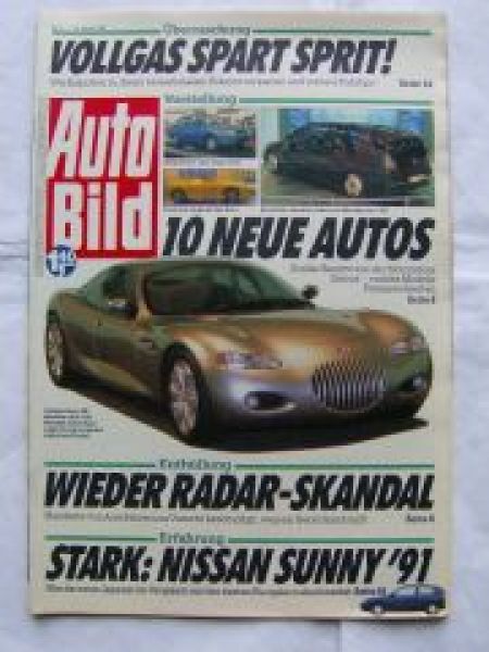 Auto Bild 3/1991 Trabant 601,Wartburg,Nisssan Sunny,Mazda 121