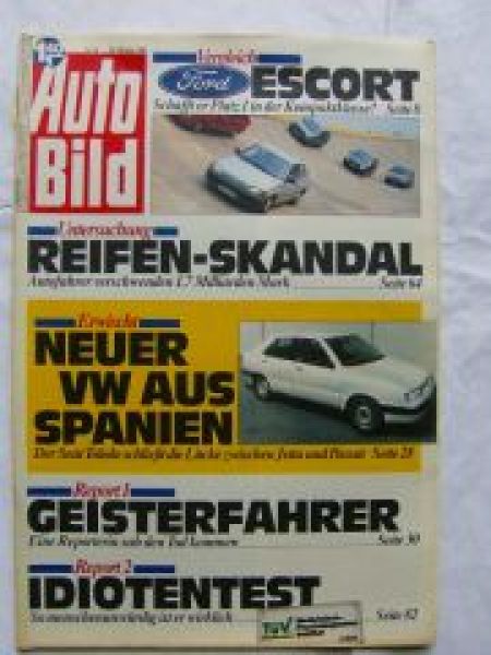 Auto Bild 44/1990 Escort,R19,Kadett E,Golf II,Tipo,Peugeot 405 S