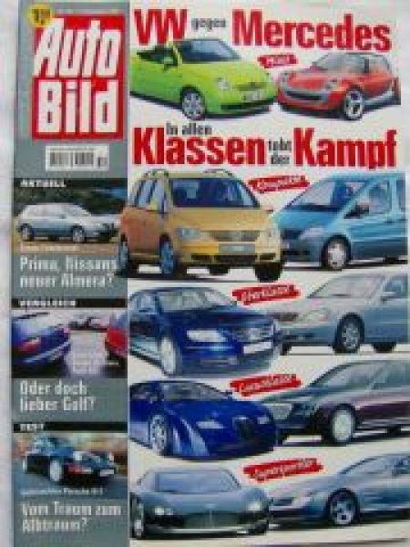 Auto Bild 50/1999 Almera,Leòn,Octavia,A3,Jaguar S-Type,A6