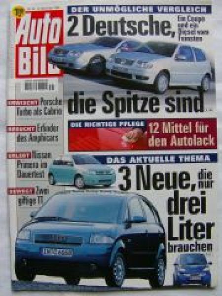 Auto Bild 45/1999 Audi A2,NSU Prinz 1000TT,Audi TT Roadster
