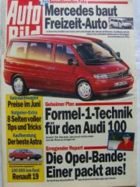 Auto Bild 23/1992 Opel Astra Kaufberatung,Renault 19 Dauertest