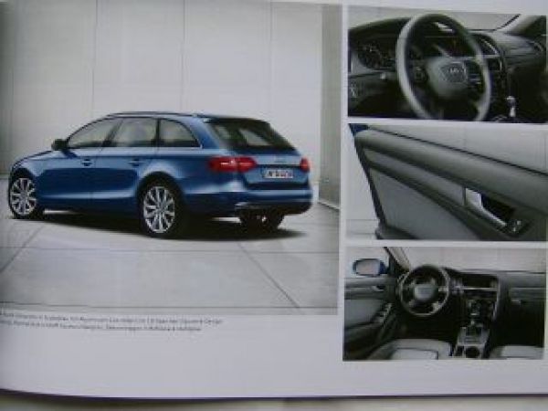 Audi A4 +Avant +S4 +Avant +allroad quattro April 2012