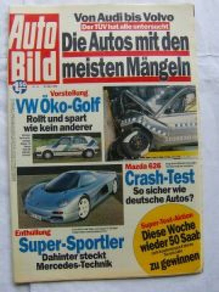 Auto Bild 14/1992 VW Öko-Golf, Isdera Commendatore 112i